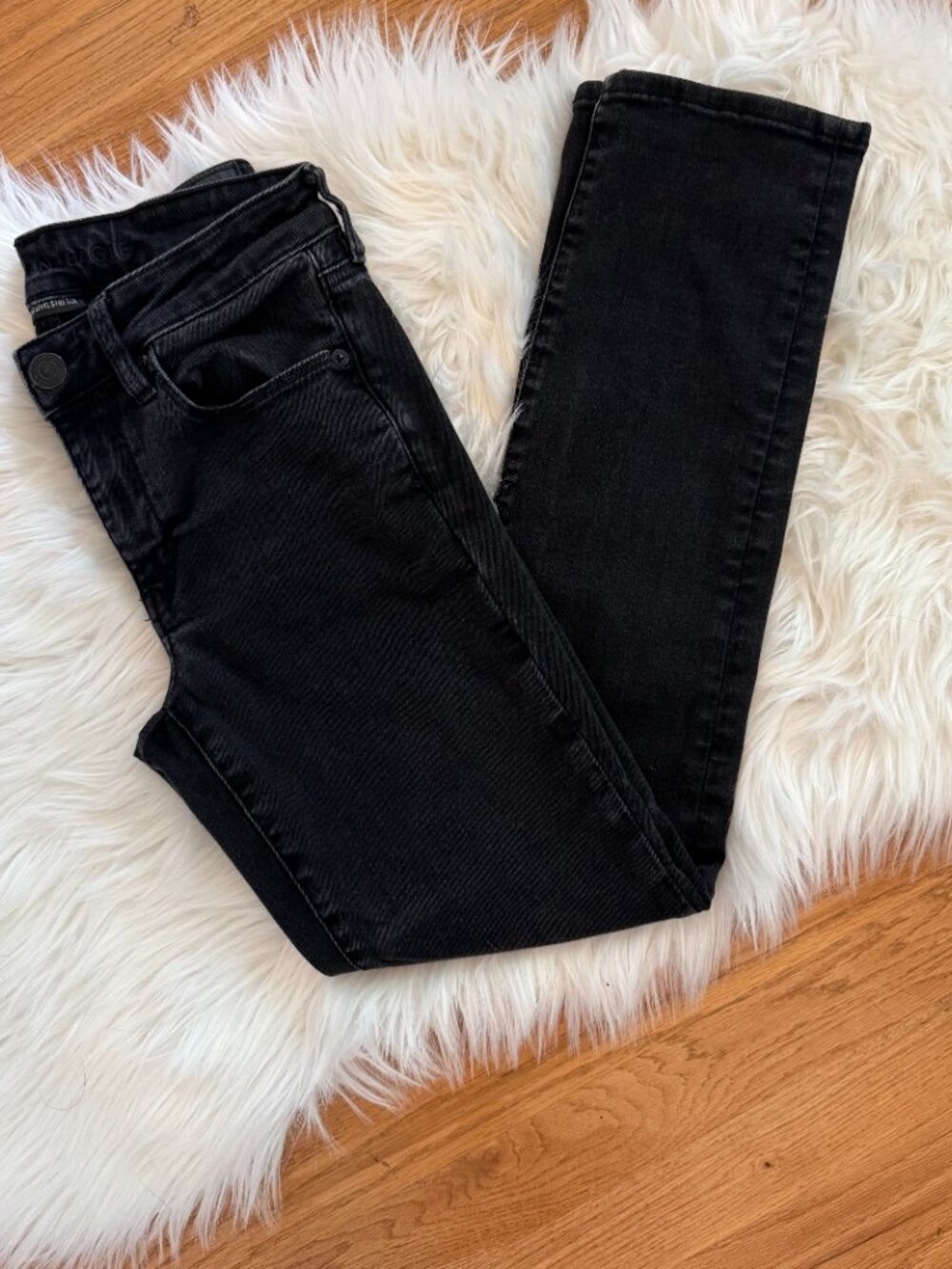 American Eagle Next Level Stretch Black Skinny Jeans
